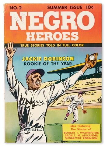 (ART AND ILLUSTRATION.) CAMPBELL, E. SIMMS, OLLIE HARRINGTON, ET AL. Negro Heroes. Volume 1, Numbers 1 and 2.